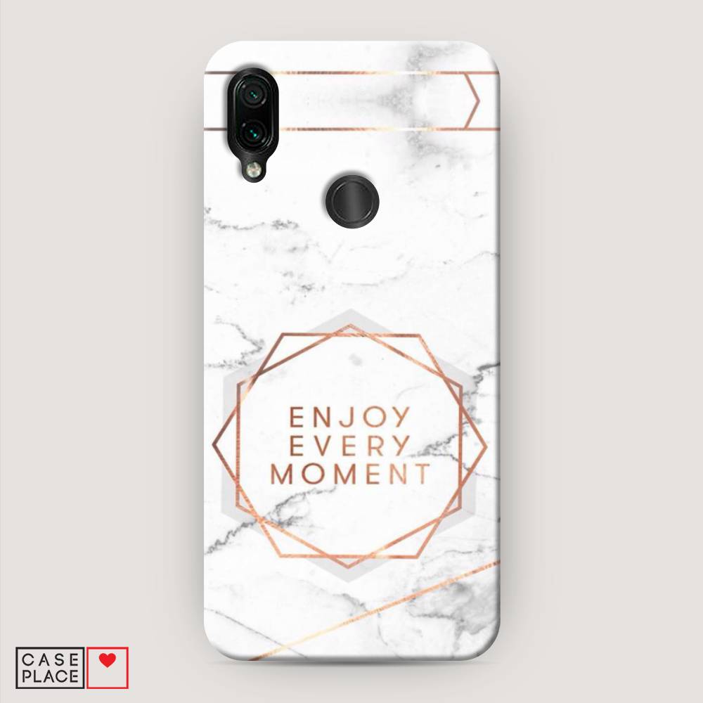 

Пластиковый чехол "Enjoy every moment мрамор" на Xiaomi Redmi 7, 35020-5
