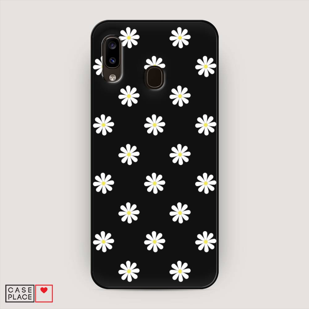 

Матовый силиконовый чехол "Маленькие ромашки" на Samsung Galaxy A20, 27652-1