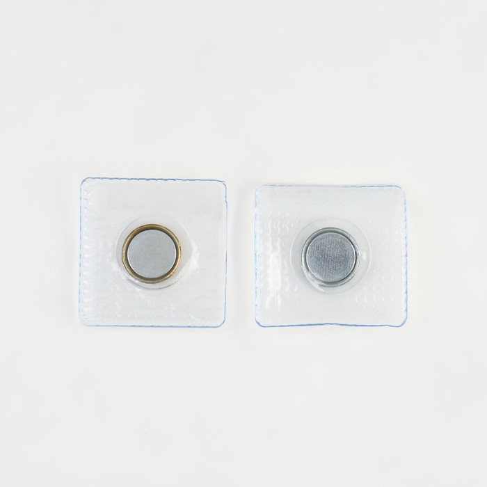 Кнопки магнитные потайные, d = 10 мм, 2 части, цвет серебряный (11 шт.)