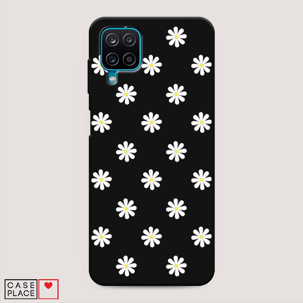 

Матовый силиконовый чехол "Маленькие ромашки" на Samsung Galaxy A12, 2101652-1