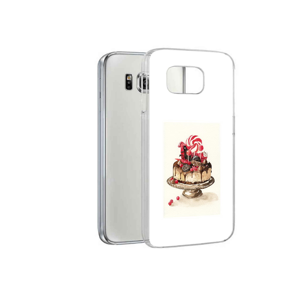 

Чехол MyPads Tocco для Samsung Galaxy S6 вкусный торт (PT12300.506.262), Прозрачный, Tocco