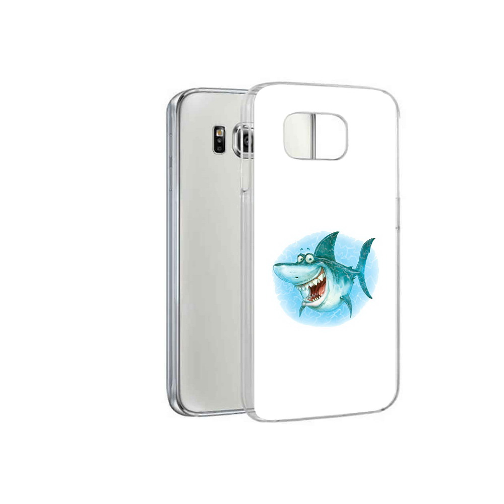 

Чехол MyPads Tocco для Samsung Galaxy S6 веселая акула (PT12300.506.261), Прозрачный, Tocco