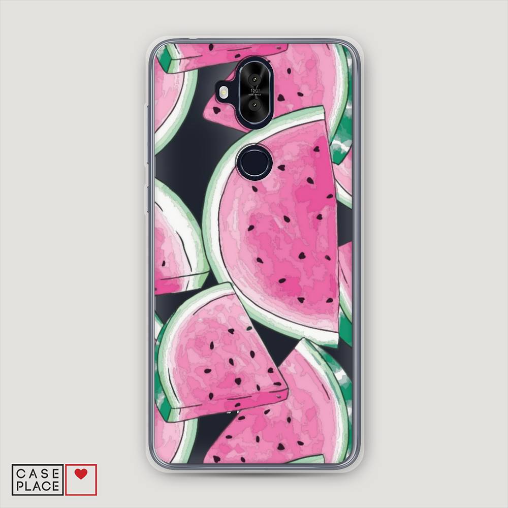 фото Чехол awog "акварельные арбузы" для asus zenfone 5 lite (zc600kl)