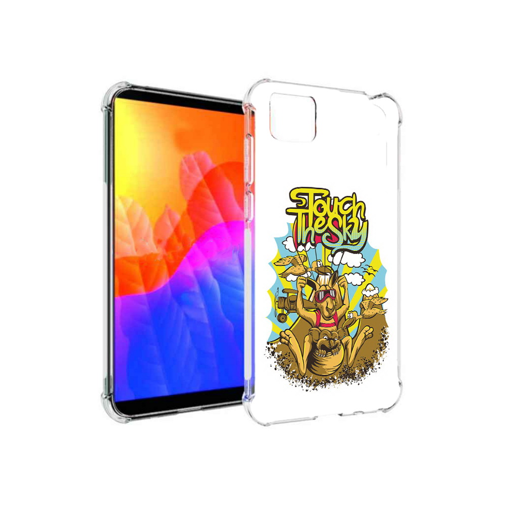 

Чехол MyPads нарисованное кенгуру комикс для Honor 9S, Прозрачный, Tocco