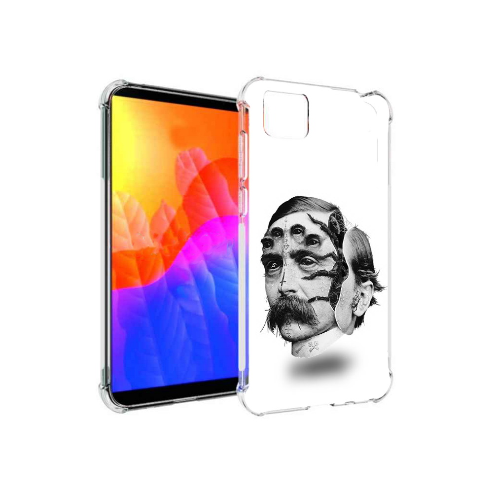 

Чехол MyPads страшное лицо мужчины для Honor 9S, Прозрачный, Tocco