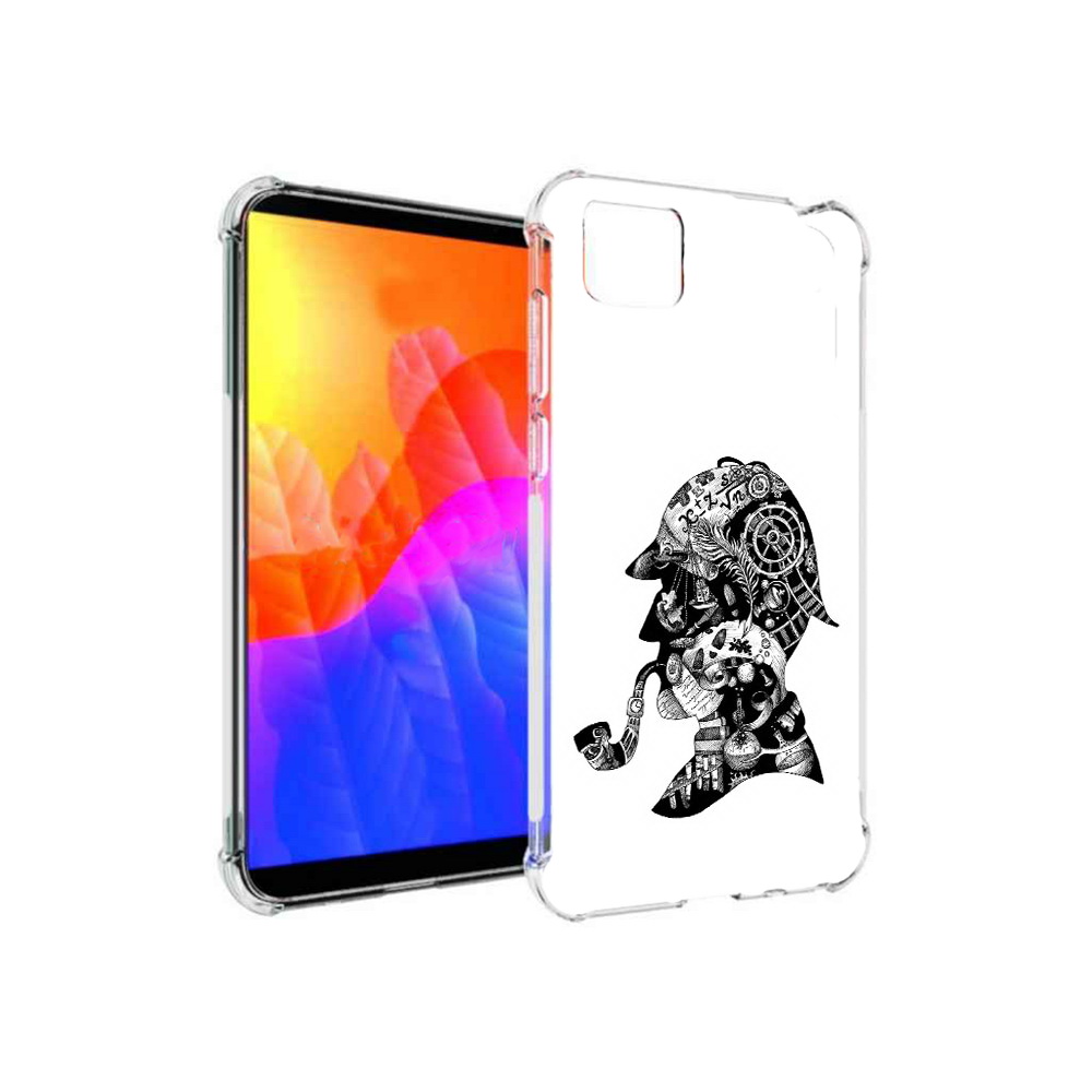 

Чехол MyPads мужчина с трубкой абстракция для Honor 9S, Прозрачный, Tocco