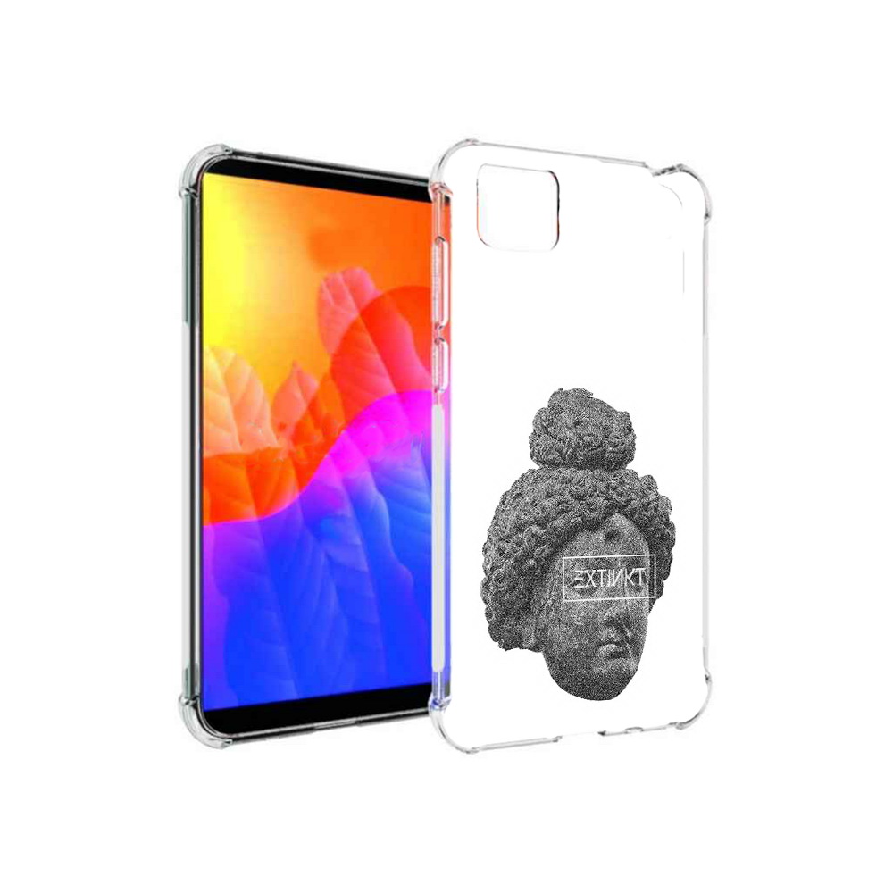 

Чехол MyPads каменное лицо девушки для Honor 9S, Прозрачный, Tocco