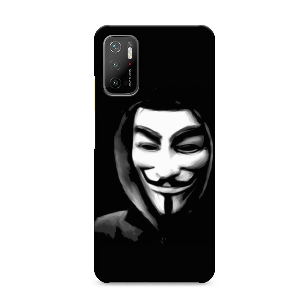 

Пластиковый чехол "Анонимус" на Xiaomi Poco M3 Pro, 311020-4