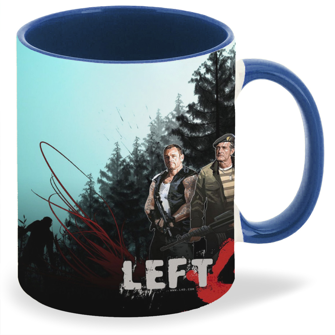 

Кружка CoolPodarok Left 4 Dead Солдаты Деревья Силуэты, Left 4 Dead Солдаты Деревья Силуэты