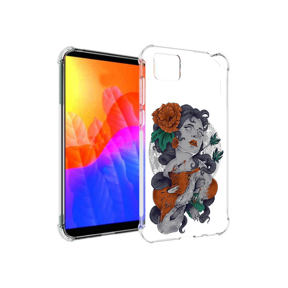 

Чехол MyPads темная девушка с лисой для Honor 9S, Прозрачный, Tocco