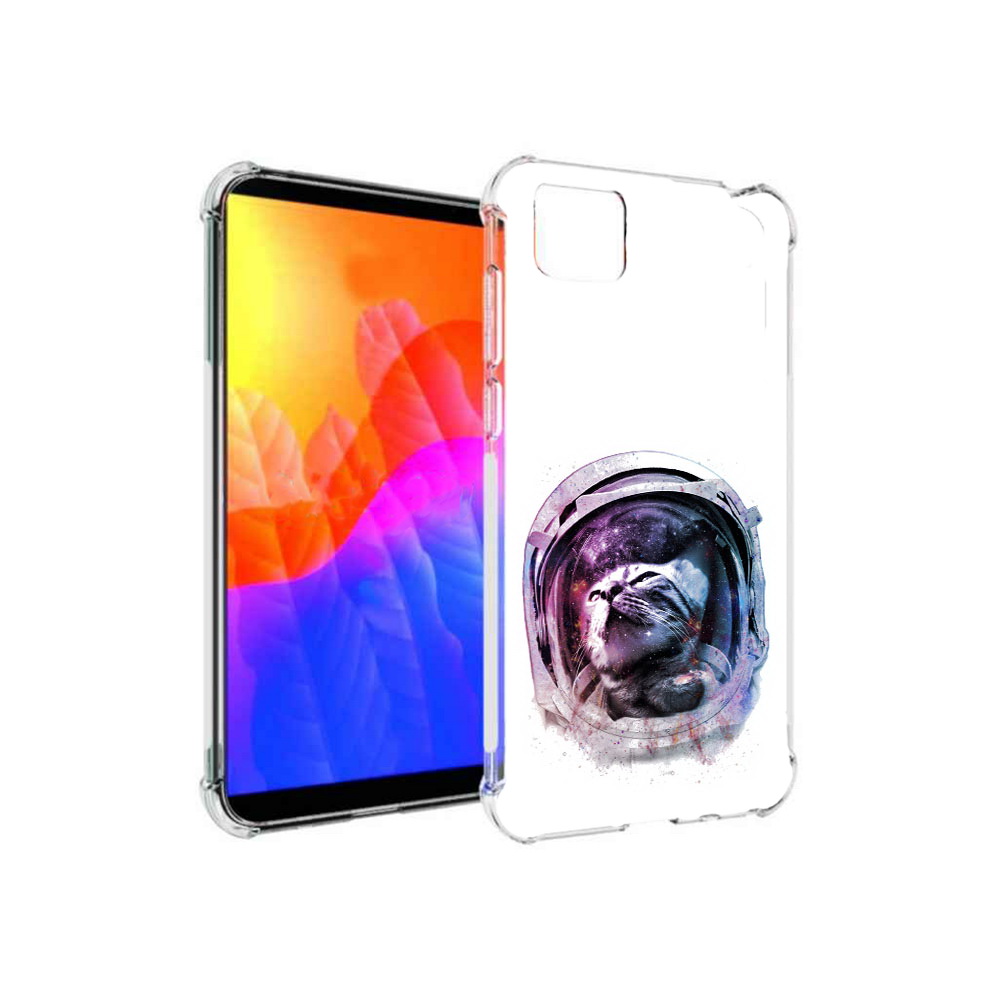 

Чехол MyPads кот в шлеме для Honor 9S (DUA-LX9), Прозрачный, Tocco