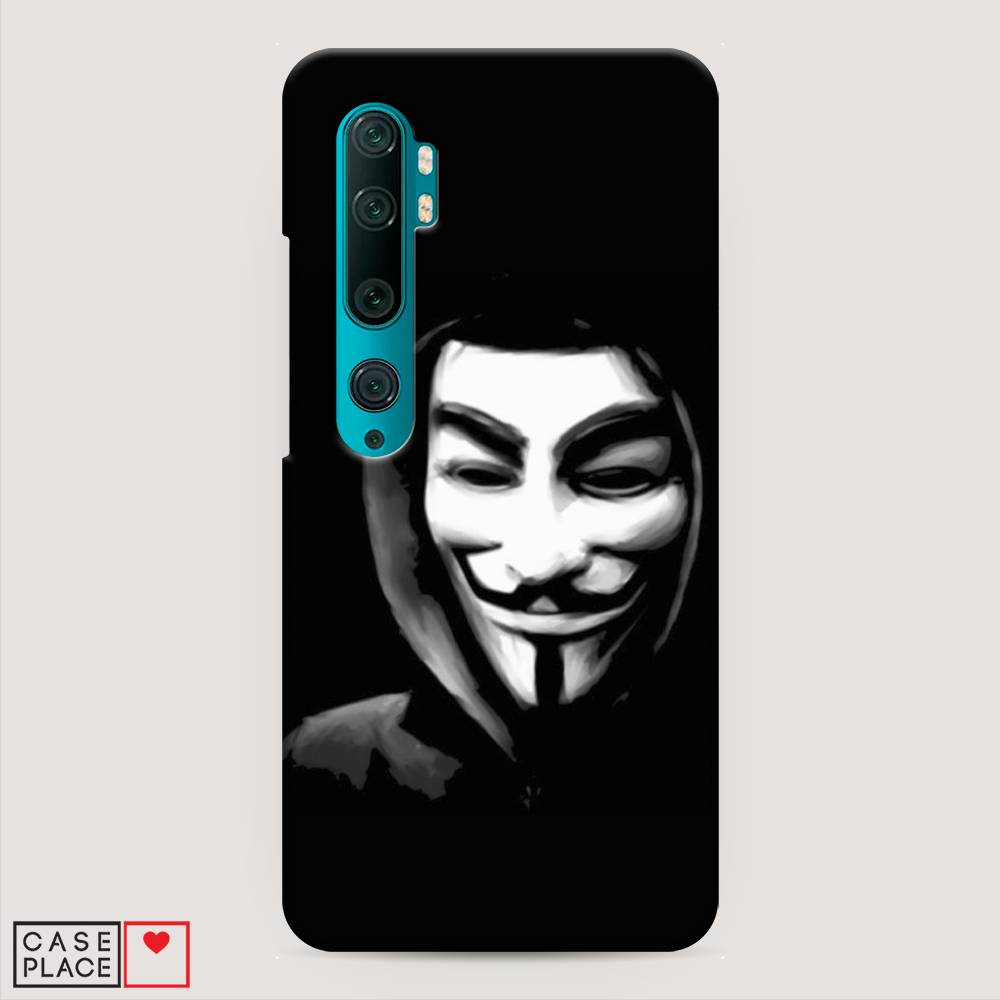 

Пластиковый чехол "Анонимус" на Xiaomi Mi Note 10, 37320-4