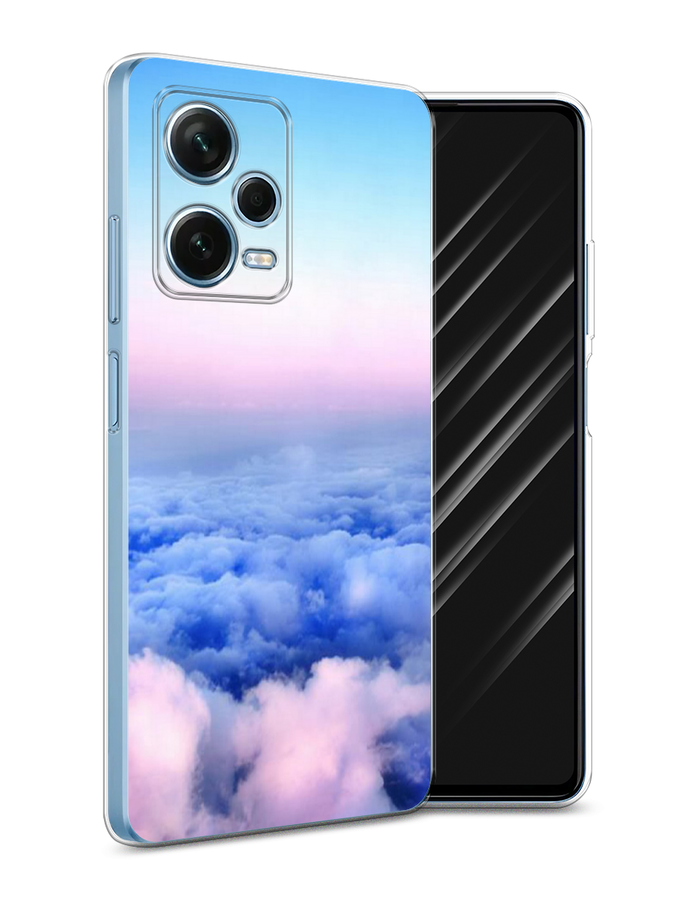 

Чехол Awog для Xiaomi Redmi Note 12 Pro Plus "Облака", Голубой;розовый, 317150-4