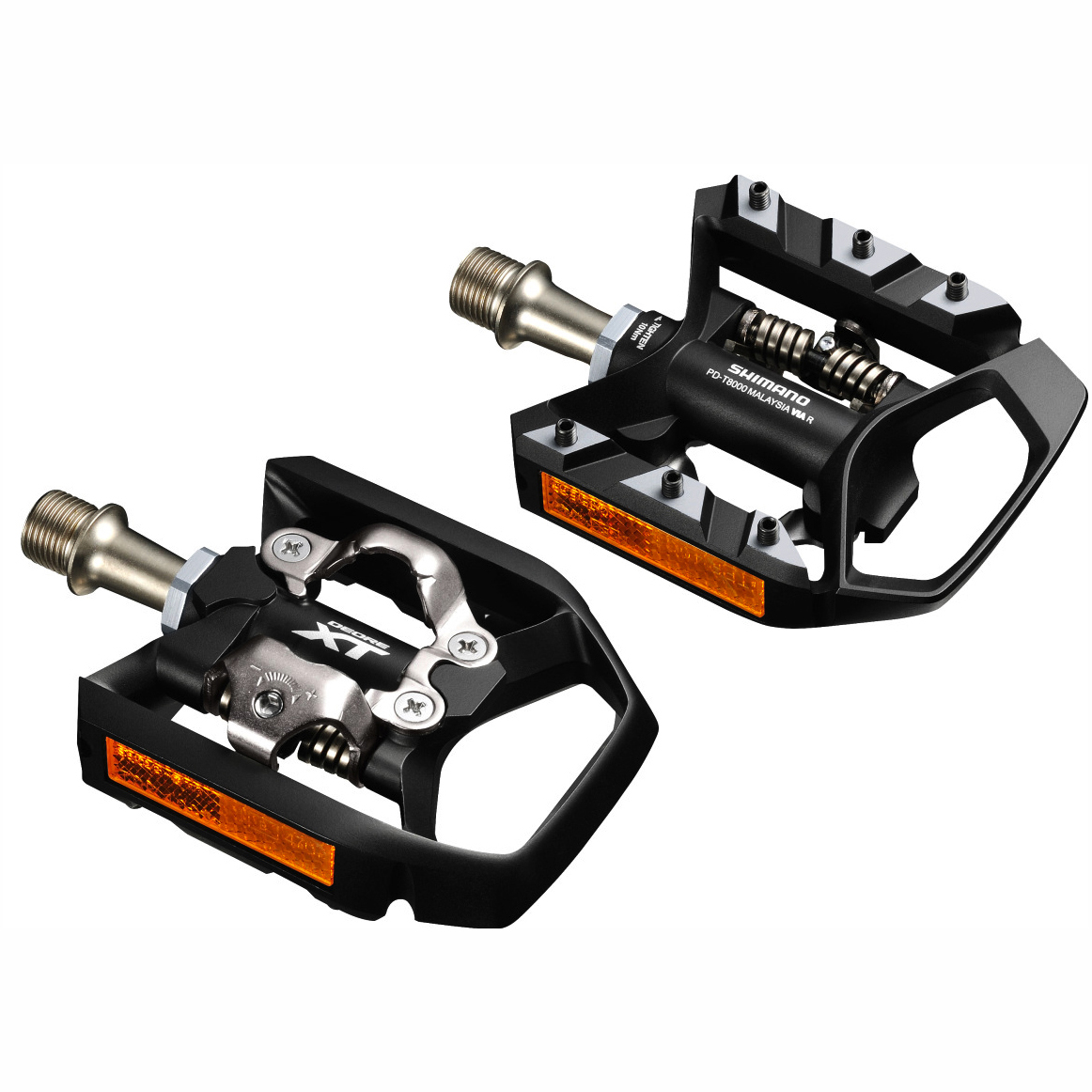 

Педали XT, T8000, SPD, с шипами, Черный