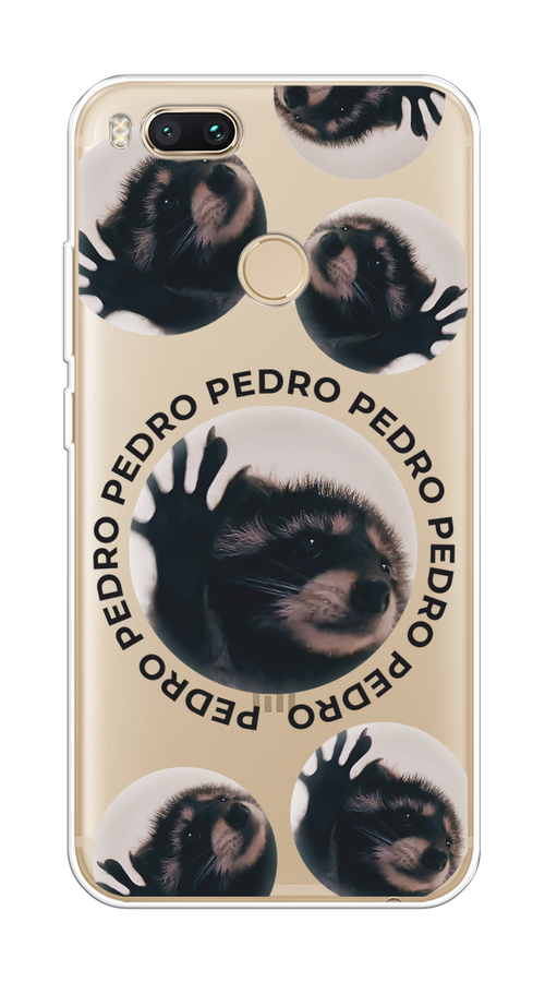 

Чехол на Xiaomi Mi A1/5X "Pedro енот", Черный;бежевый;прозрачный, 32350-1