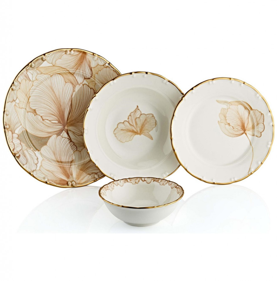 

Набор тарелок 24 предмета на 6 персон O.M.S. Collection "Floresta" / 284157, Floresta