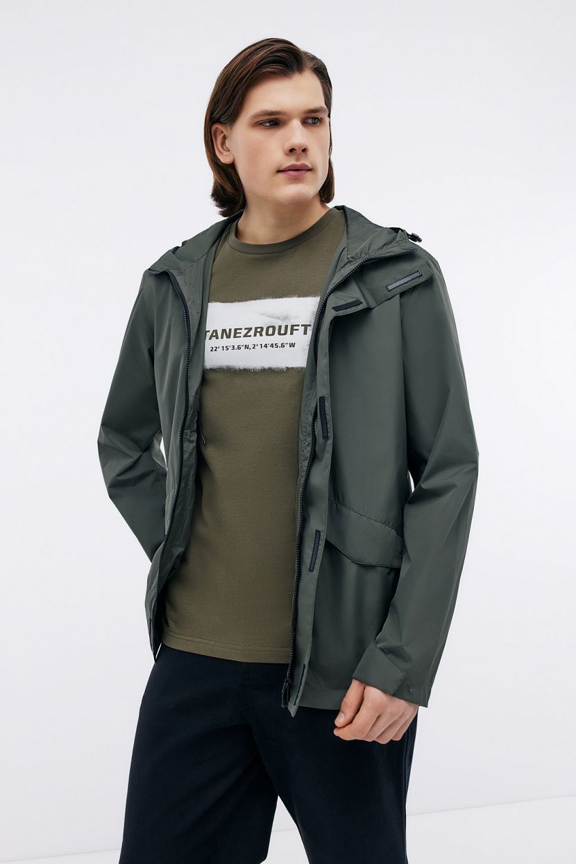 

Ветровка мужская Baon B6024010 зеленая 2XL, Зеленый, B6024010