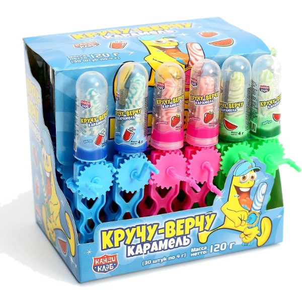 

Карамель Канди клаб Кручу-верчу ассорти 30 шт по 4 г