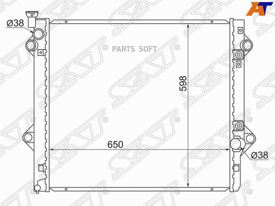 

SAT Радиатор LEXUS GX470 2UZ 02-07/TOYOTA LAND CRUISER PRADO/SURF 1KD 02-03
