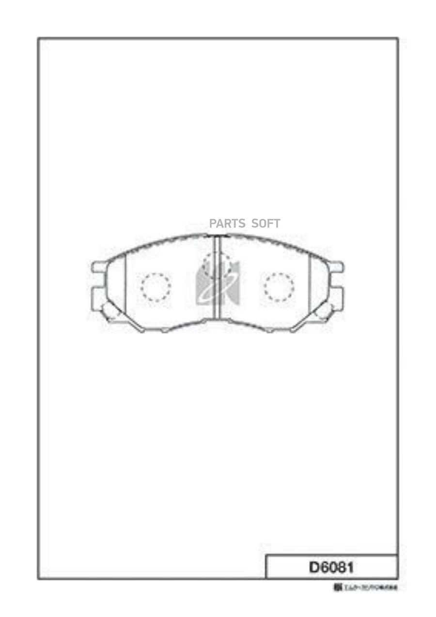 

Колодки дисковые п. Mitsubishi L200/L300/Space Gear 2.0i-2.5D/TD 94> -01 =583 00=Y06-6081