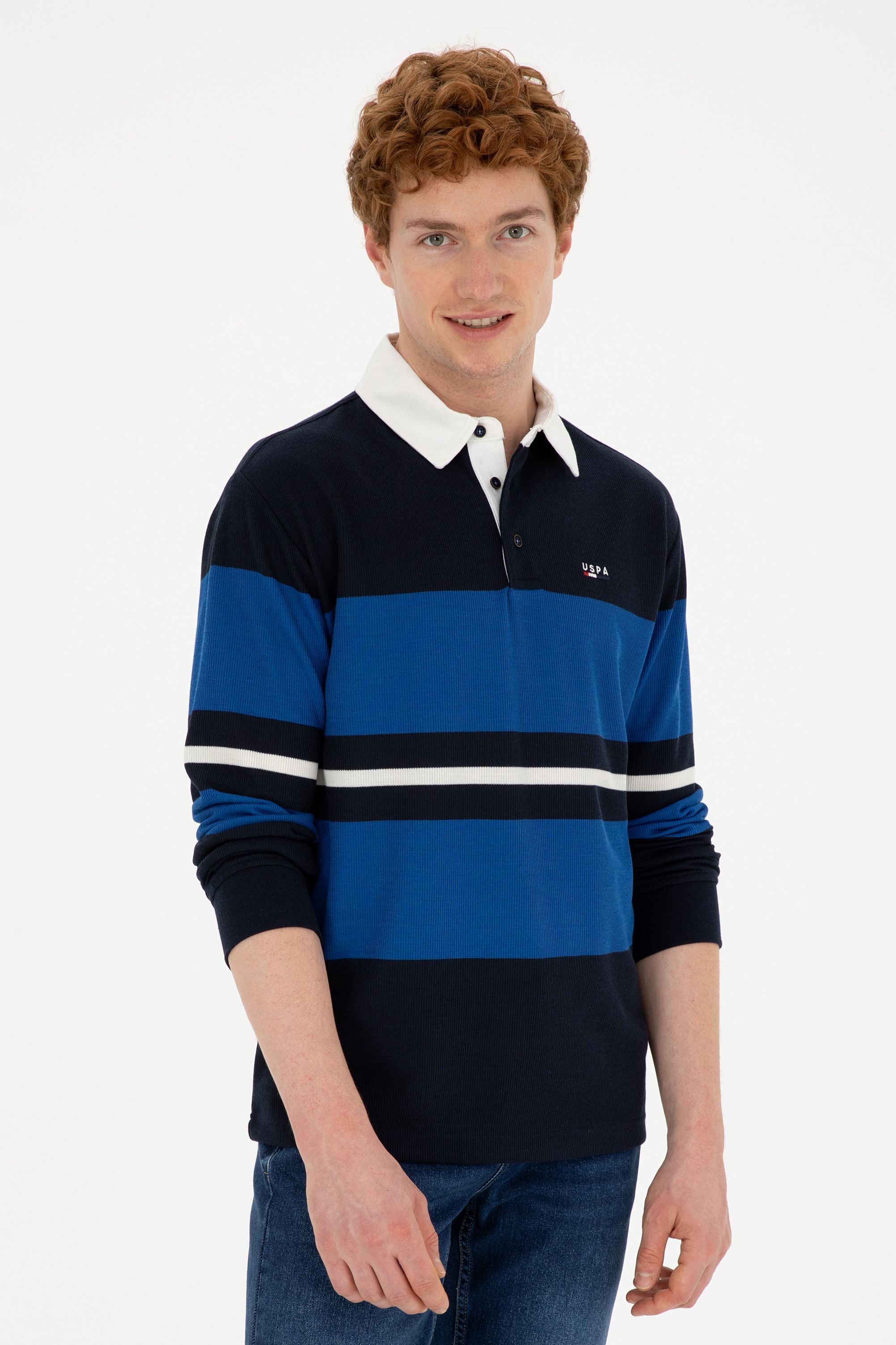 

Джемпер мужской U.S. POLO Assn. G081SZ0820JEGA синий 3XL, G081SZ0820JEGA