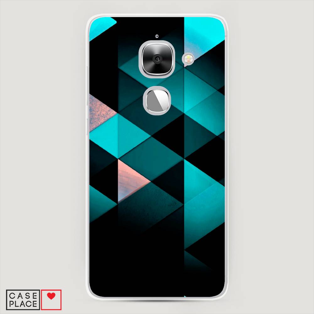 

Чехол Awog на LeEco Le Max 2 / Лееко Ле Макс 2 "Геометрия 16", Голубой;черный, 140250-3