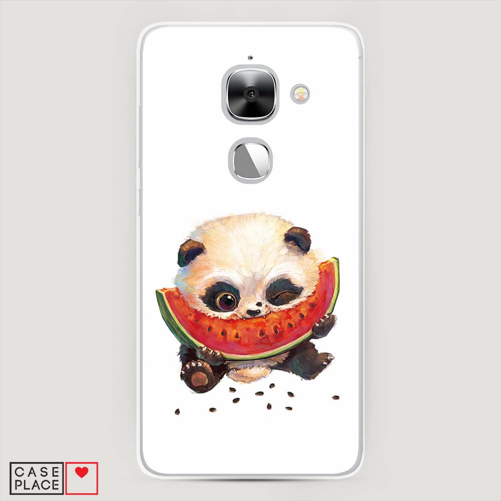 

Чехол Awog на LeEco Le Max 2 / Лееко Ле Макс 2 "Малыш панды с арбузом", Белый;красный, 140250-1