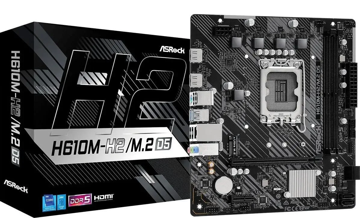 

Материнская плата ASRock H610M-H2/M.2 D5, H610M-H2/M.2 D5