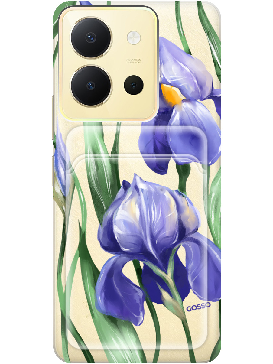 

Силиконовый чехол на Vivo Y36 с рисунком "Amazing Irises" прозрачный, Прозрачный;белый;синий, 20011967