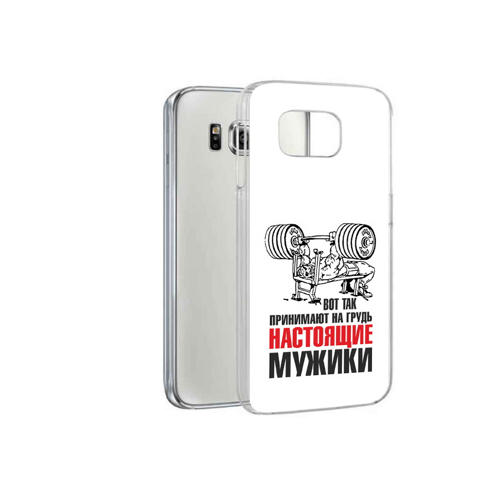 

Чехол MyPads Tocco для Samsung Galaxy S6 бодибилдинг для мужиков (PT12300.506.233), Прозрачный, Tocco