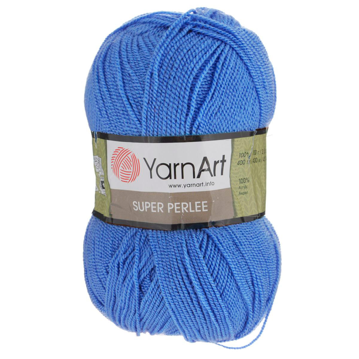 

Пряжа YarnArt 'Super Perlee' 100г, 400м, 100% акрил, 224 василёк, 5 мотков