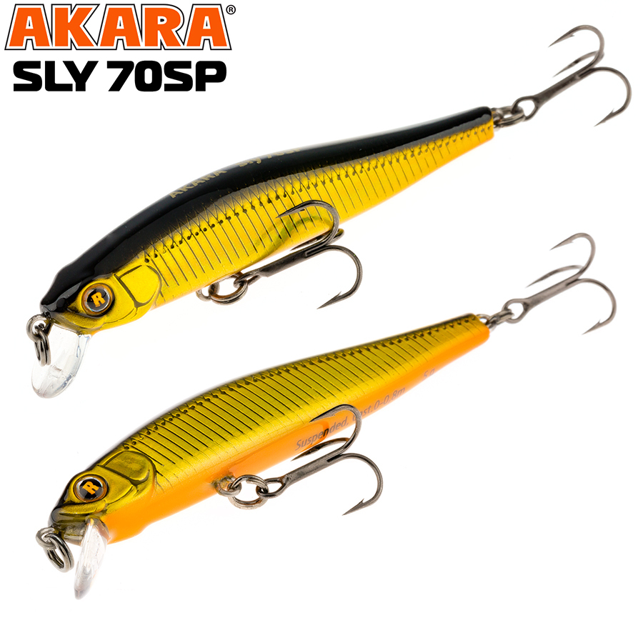 

Воблер Akara Sly 70SP 5 гр 3/17 oz 2,8 in A59, Разноцветный, Sly