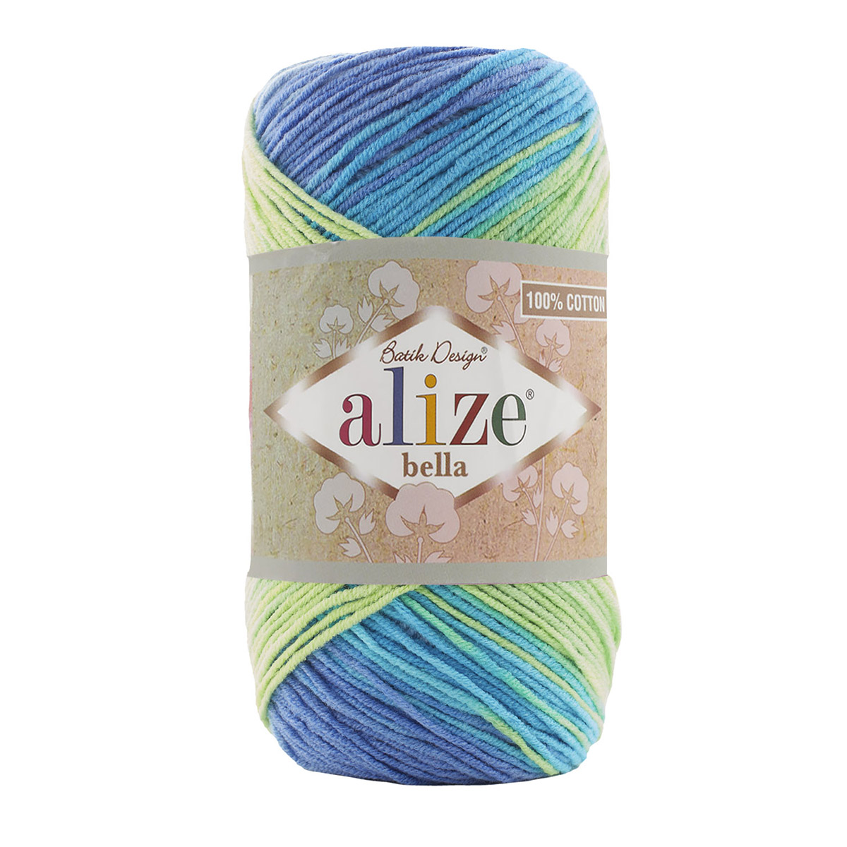 

Пряжа ALIZE 'Bella Batik 100', 100г, 360м, 100% хлопок, 4146, 5 мотков