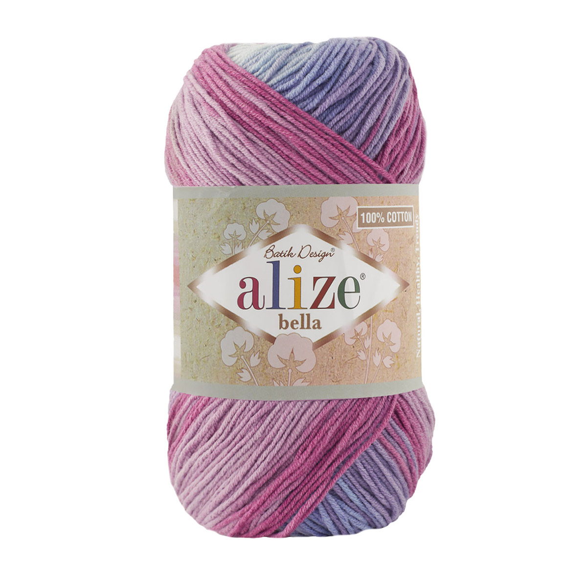 

Пряжа ALIZE Bella Batik 100, 100г, 360м, 100% хлопок, 3686, 5 мотков