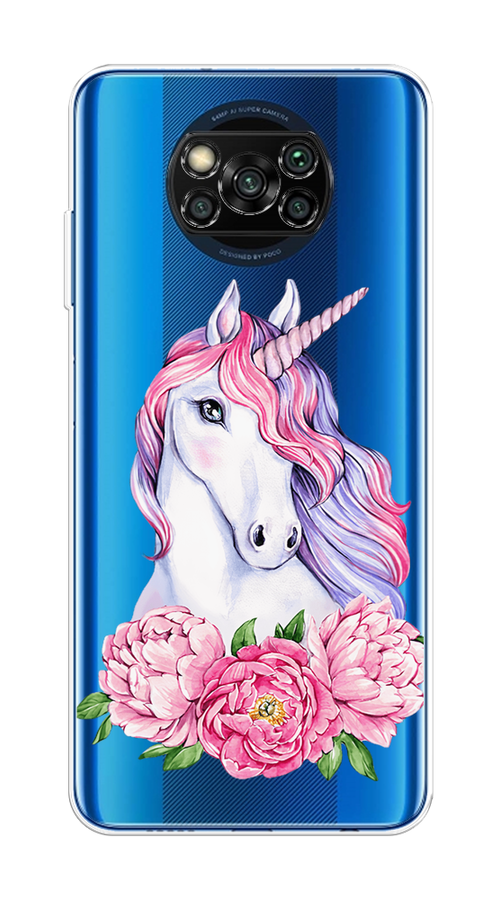 

Чехол на Poco X3/X3 Pro "Единорог с пионами", Розовый;белый;зеленый, 310650-1