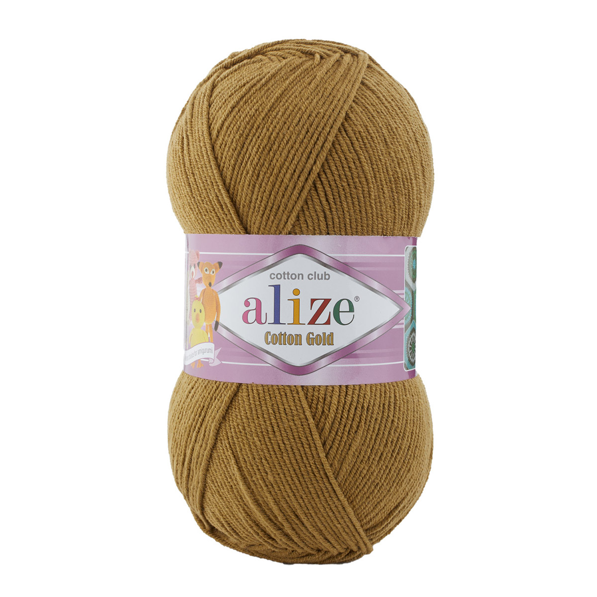 

Пряжа ALIZE 'Cotton gold' 100г, 330м, хлопок, акрил ТУ, 782 хаки, 5 мотков