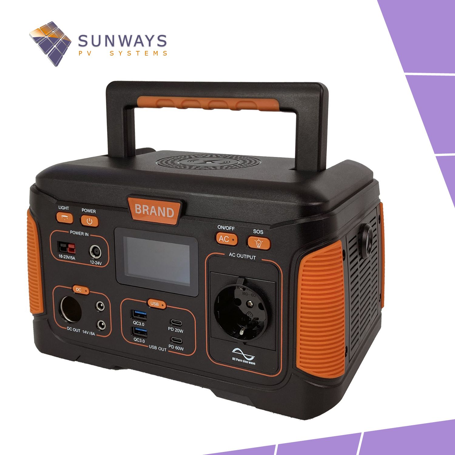 Портативная электростанция Sunways J500, 500 Вт