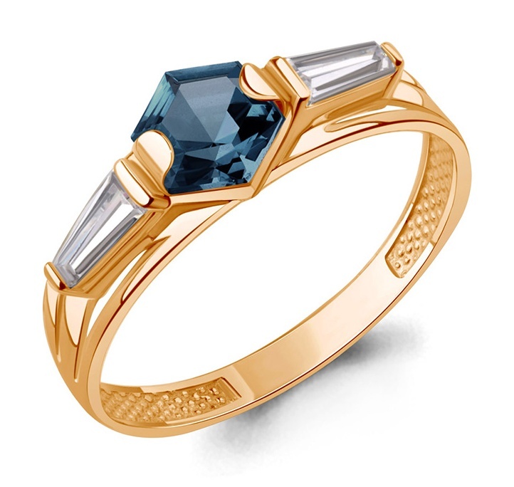 

Кольцо из золота р. , Kari Jewelry 231798, топаз искусственный/фианит, 231798