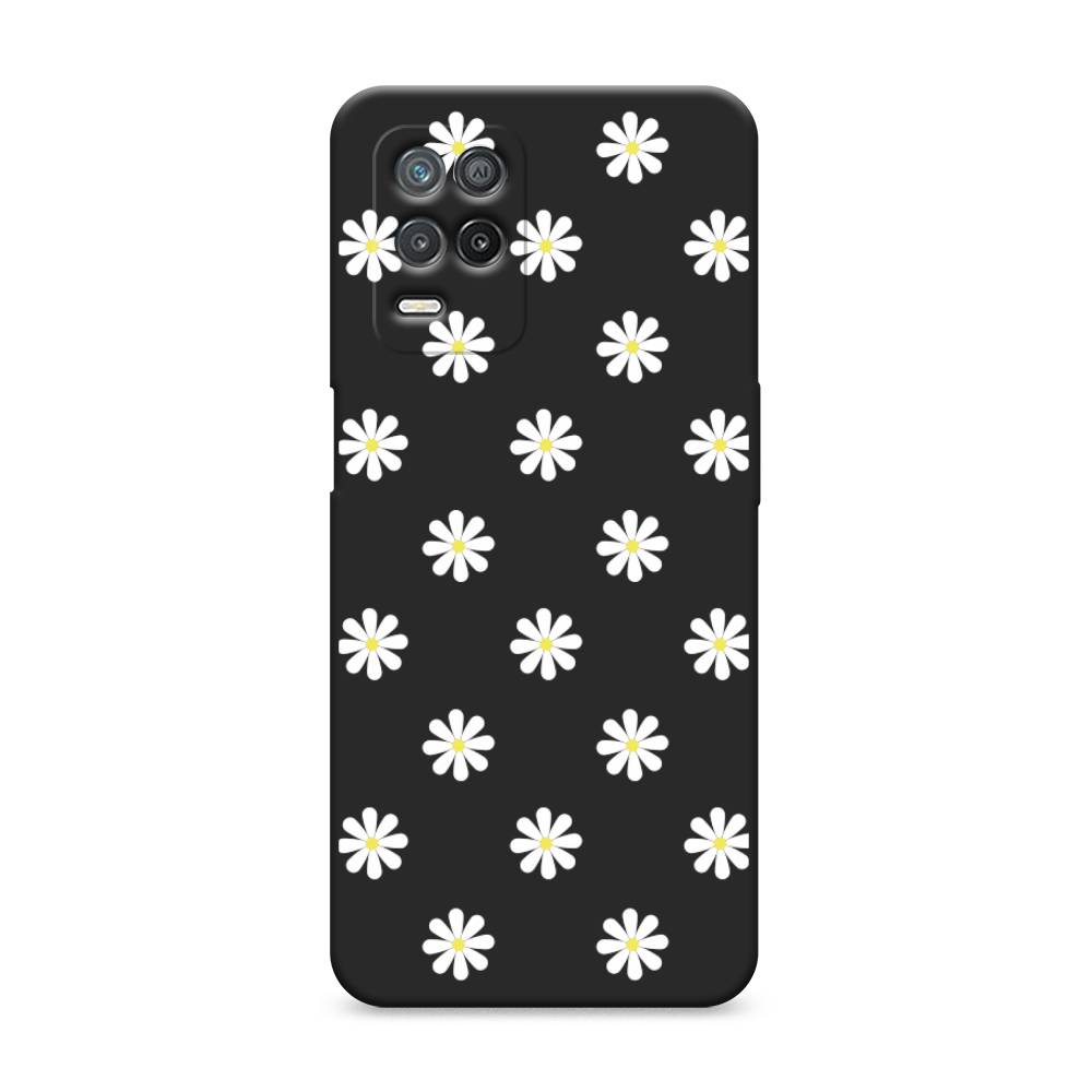 

Матовый силиконовый чехол "Маленькие ромашки" на Realme 8 5G, 257052-1