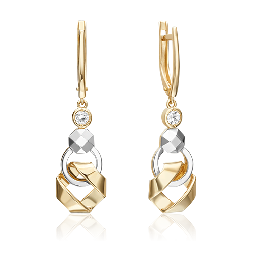 

Серьги из золота PLATINA jewelry 02-5031, топаз, 02-5031