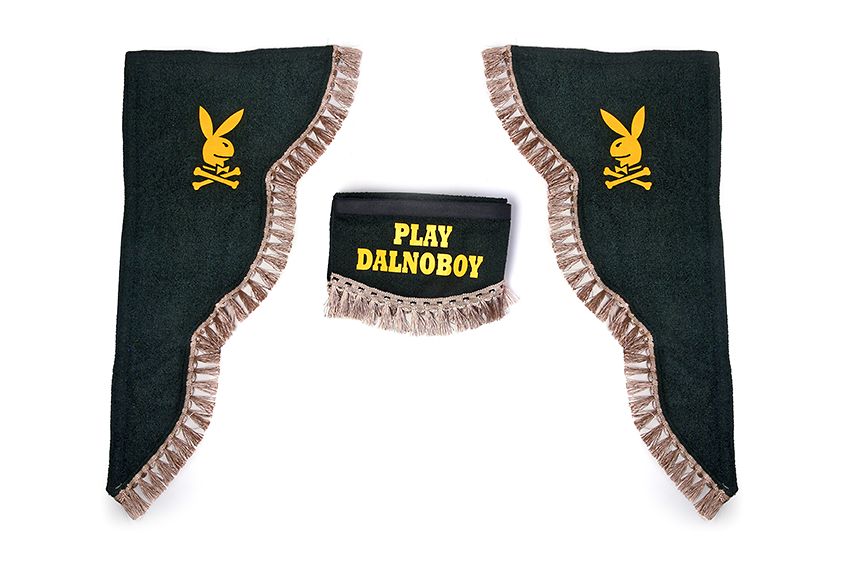 

Ламбрекен Газель "PLAY DALNOBOY"(Зеленый с золотистой бахромой), Зеленый;золотистый