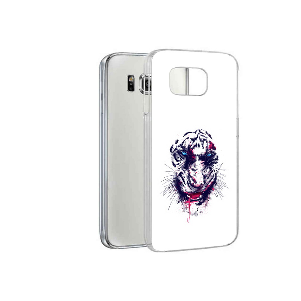 

Чехол MyPads Tocco для Samsung Galaxy S6 безумный тигр (PT12300.506.228), Прозрачный, Tocco