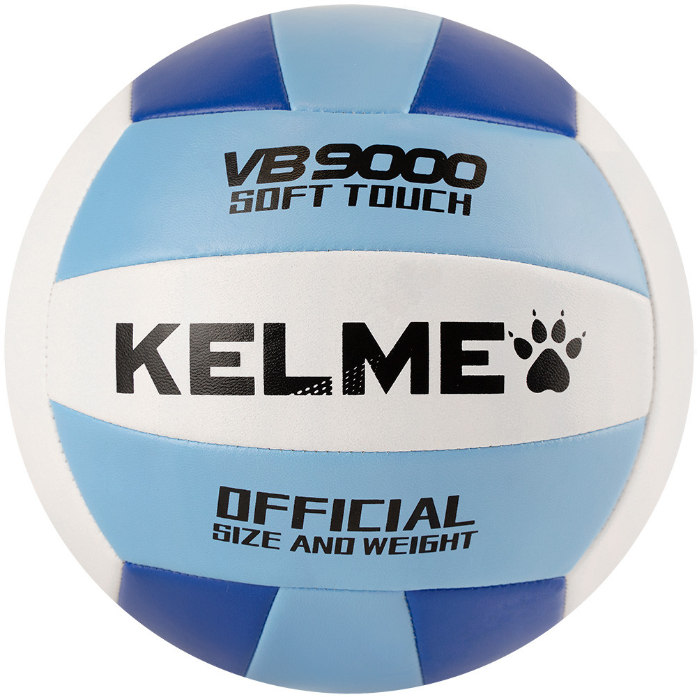 Мяч волейбольный размер 5 синтетическая кожа KELME синий, белый, голубой