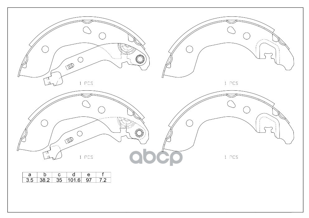 

Тормозные колодки AVANTECH барабанные AVS0219