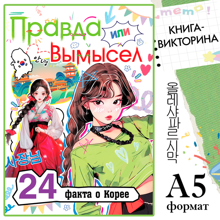 

Книга «Правда или вымысел. 24 факта о Корее», А5, Аниме