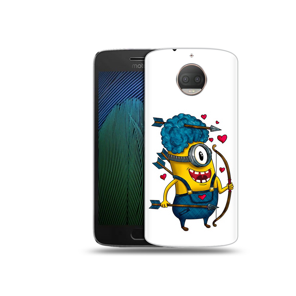 

Чехол MyPads Tocco для Motorola Moto G5S Plus Миньон купидон (PT75337.377.117), Прозрачный, Tocco