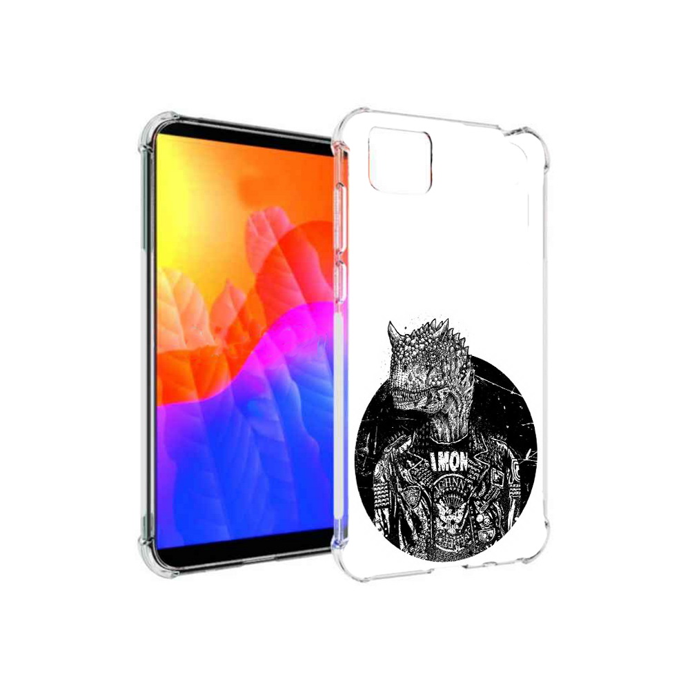 

Чехол MyPads динозавр в куртке для Honor 9S (DUA-LX9), Прозрачный, Tocco