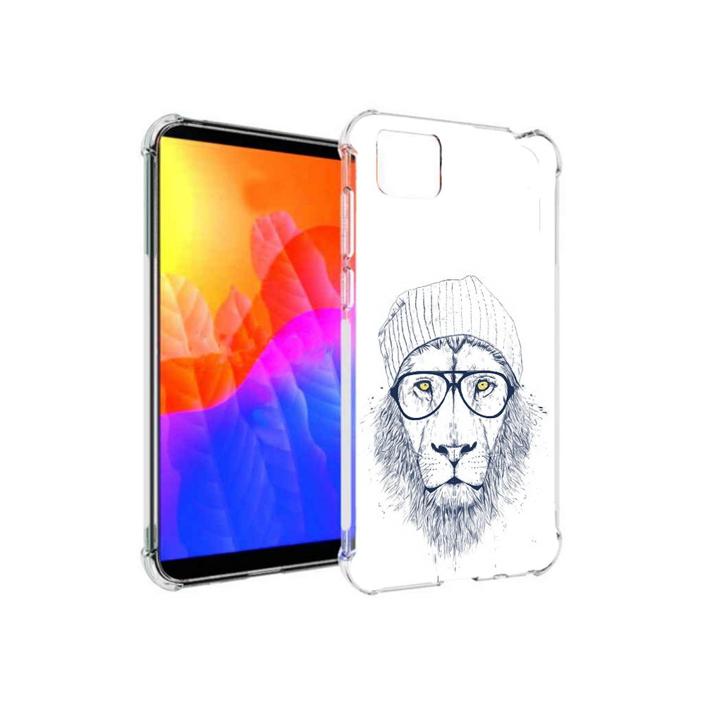 

Чехол MyPads хиппи лев для Honor 9S (DUA-LX9), Прозрачный, Tocco