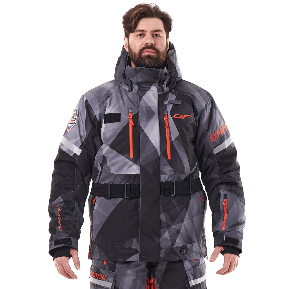 Куртка снегоходная Dragonfly EXPEDITION Camo-Dark-Grey