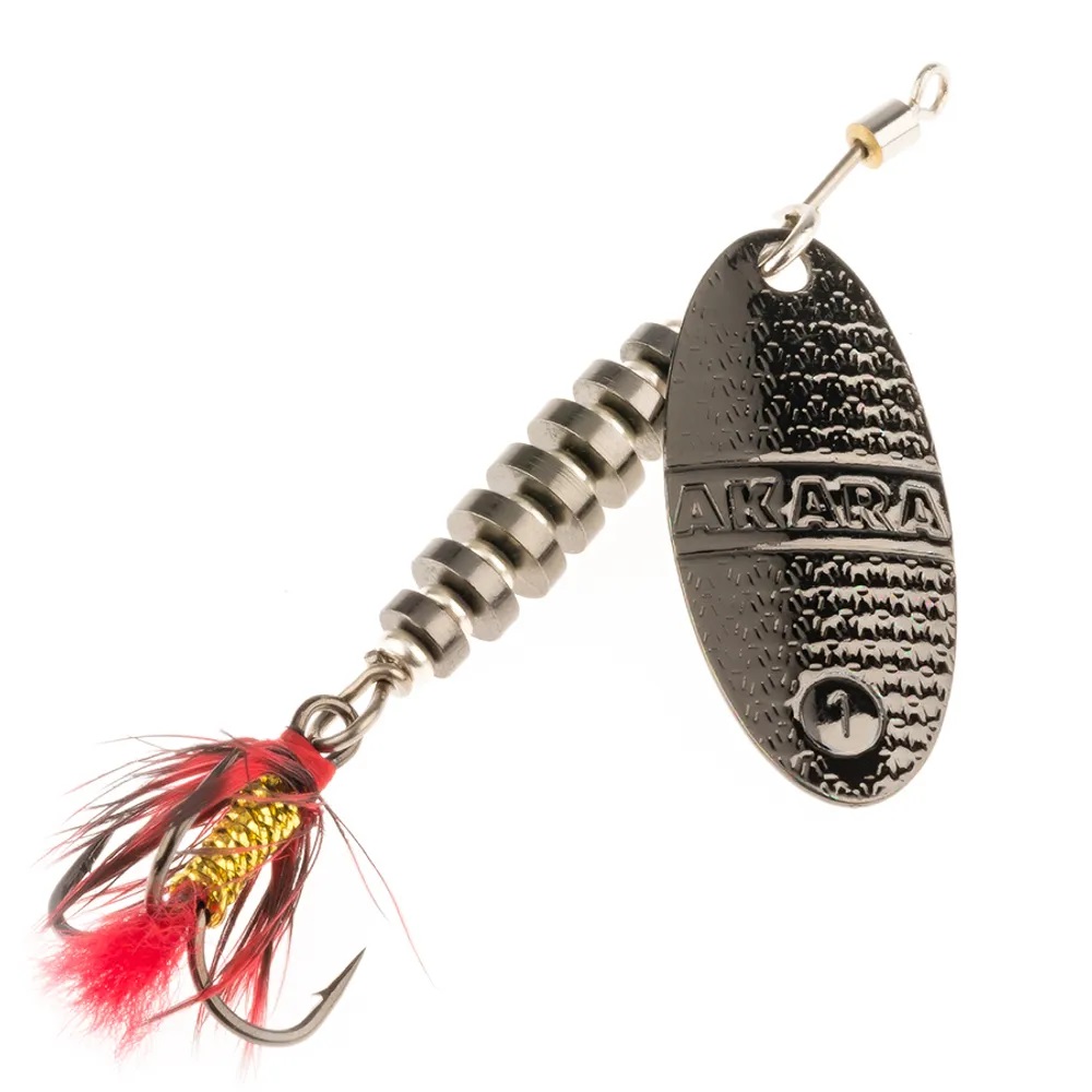 

Блесна вращающаяся Akara Tournament Series Fora 1 5 гр. 3/17 oz. A24, Серебристый, Tournament Series Fora